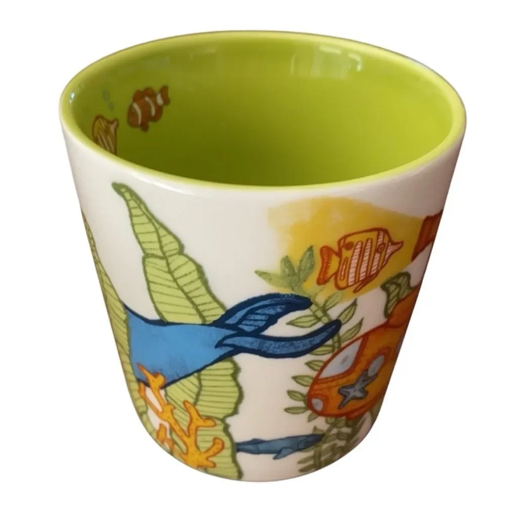Starbucks Under The Sea Submarine Sea Life Mug Yellow Submarine 2010 mug